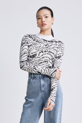 Pull - Blanc et noir