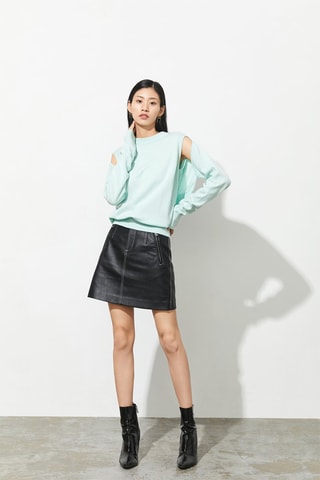 Pull en laine de mouton Vert pâle