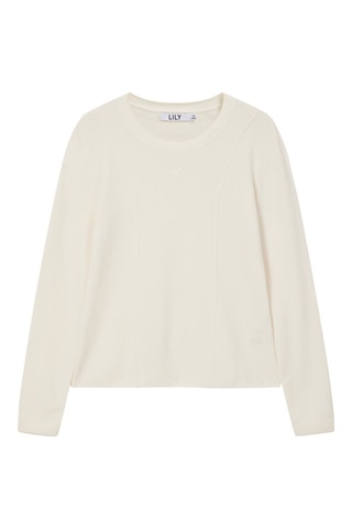 Pull en laine de mouton Ecru