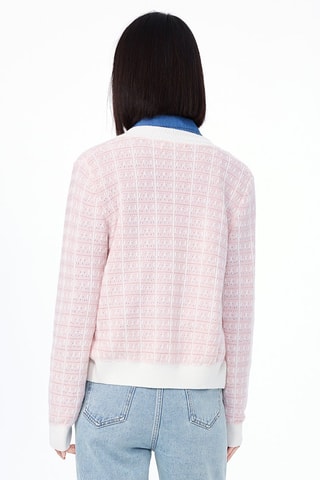 Pull Rose et écru