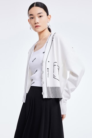 Gilet - Blanc et noir