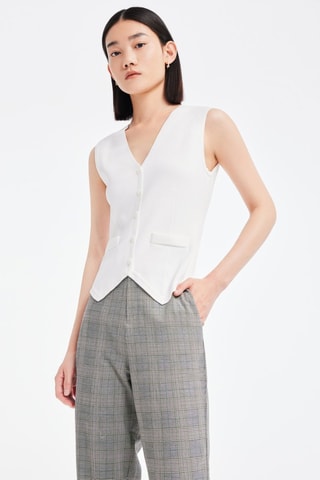 Gilet de costume  - Blanc