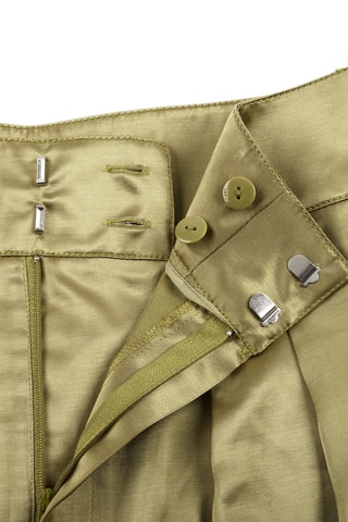 Pantalon taille haute - Vert olive