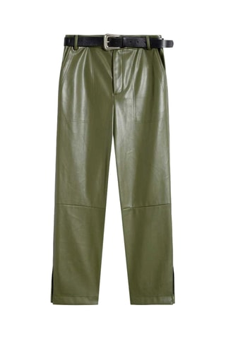 Pantalon droit Vert