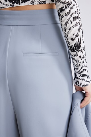 Pantalon taille haute - Ciel