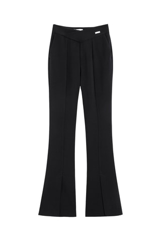 Pantalon flare taille haute - Noir
