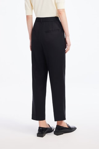 Pantalon slim taille haute - Noir