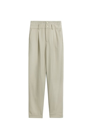 Pantalon droit taille haute Beige clair