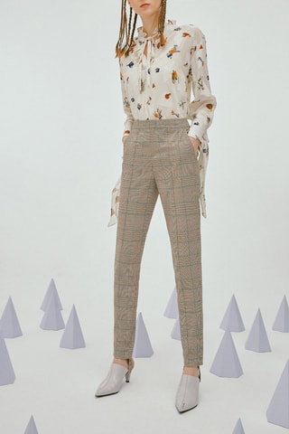 Pantalon cigarette Beige