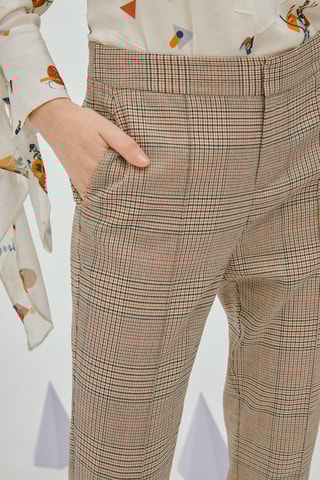 Pantalon cigarette Beige