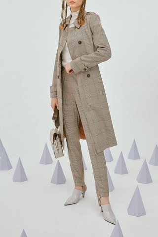 Pantalon cigarette Beige