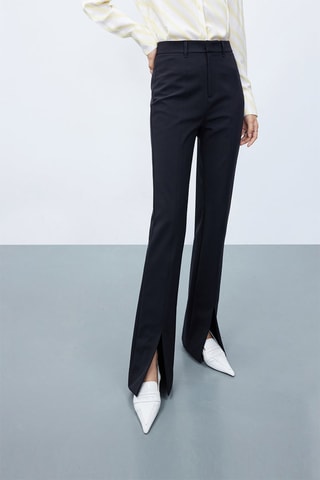Pantalon droit Noir