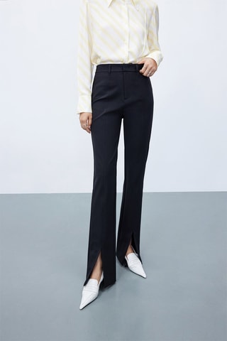 Pantalon droit Noir