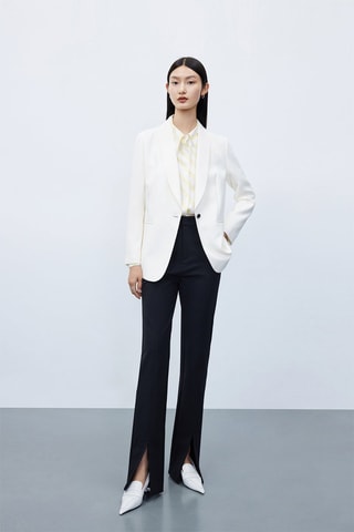 Pantalon droit Noir