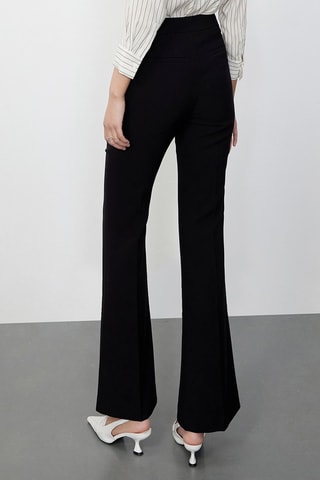 Pantalon flare Noir