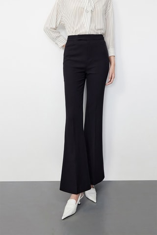 Pantalon flare Noir