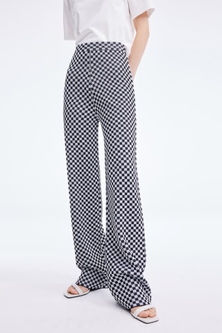 Pantalon slim - Noir et blanc