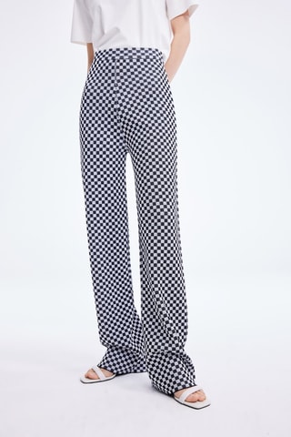 Pantalon slim - Noir et blanc