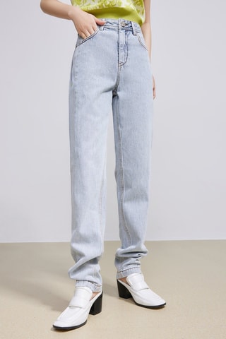 Jean taille haute - Bleu