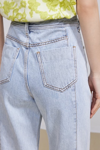 Jean taille haute - Bleu