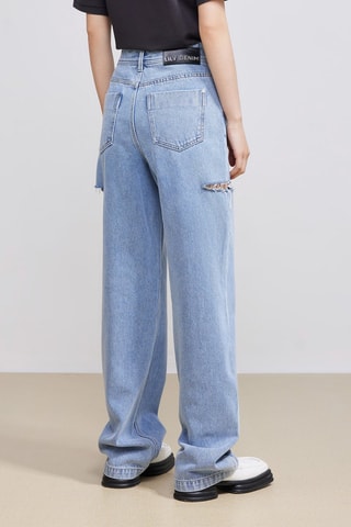Jean wide legs - Bleu