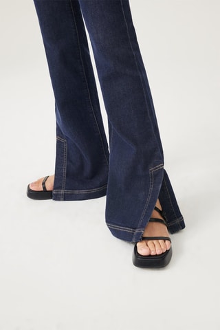 Jean bootcut taille haute - Bleu foncé