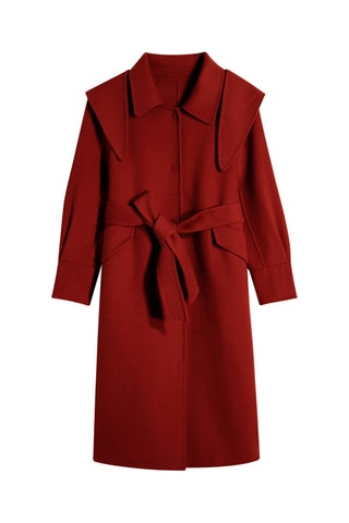 Manteau en laine Rouge