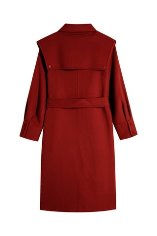 Manteau en laine Rouge