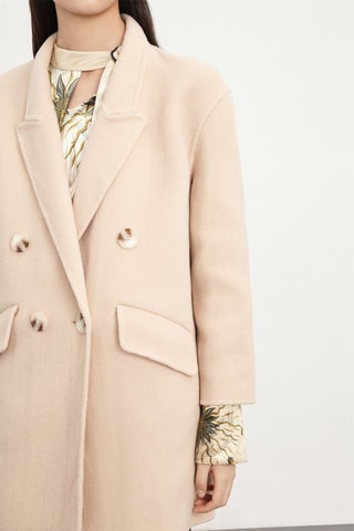 Manteau en laine Beige clair