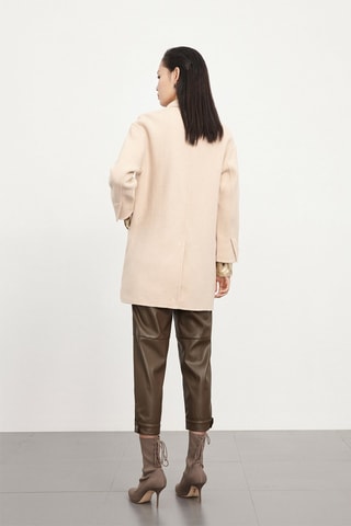 Manteau en laine Beige clair