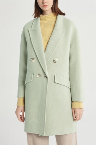 Manteau en laine Vert clair