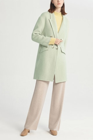 Manteau en laine Vert clair