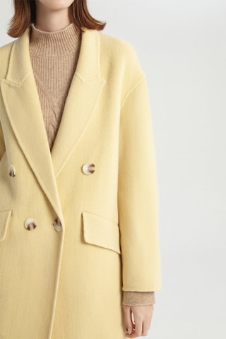 Manteau en laine Jaune clair