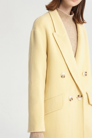 Manteau en laine Jaune clair