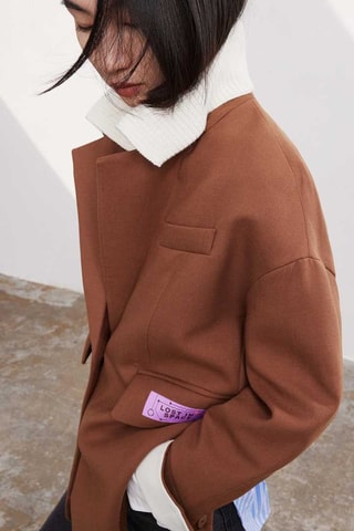 Veste en laine de mouton Bronze