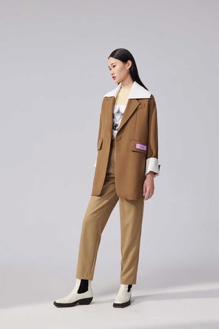 Veste en laine de mouton Bronze
