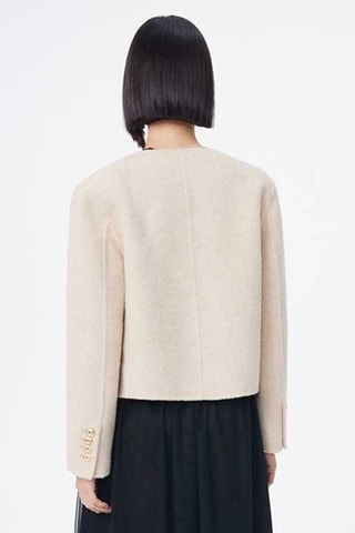 Veste en laine et alpaga Beige chiné