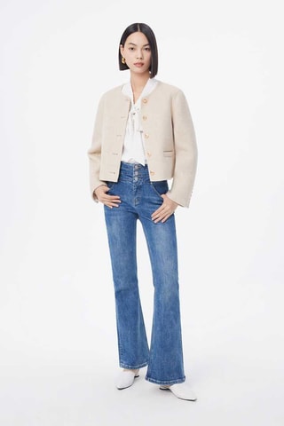 Veste en laine et alpaga Beige chiné