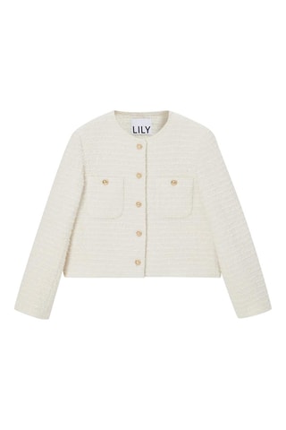 Veste en laine Ecru