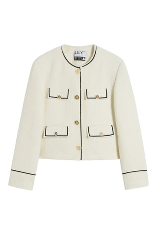 Veste - Blanc et bleu marine