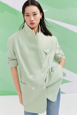 Oversized Jasje - Zeegroen
