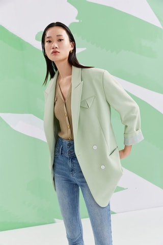 Oversized Jasje - Zeegroen