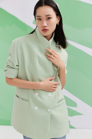 Oversized Jasje - Zeegroen