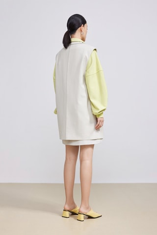 Mouwloos Blazer - Lichtgrijs