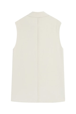 Mouwloos Blazer - Lichtgrijs