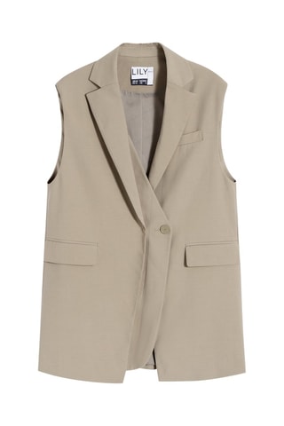 Blazer sans manches - Gris foncé