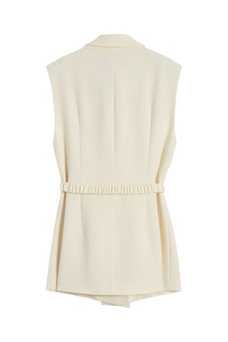 Mouwloos Blazer - Wit