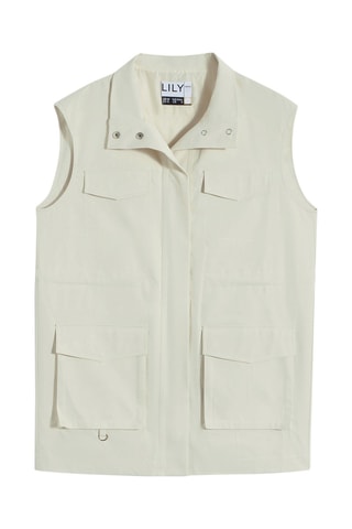 Saharienne sans manches - Beige
