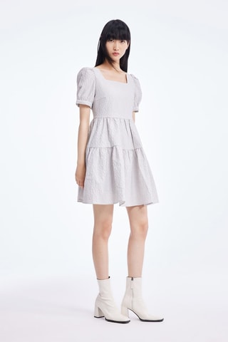 Robe trapèze - Gris clair