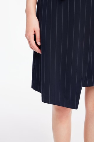 Vestido traçado - Azul-marinho
